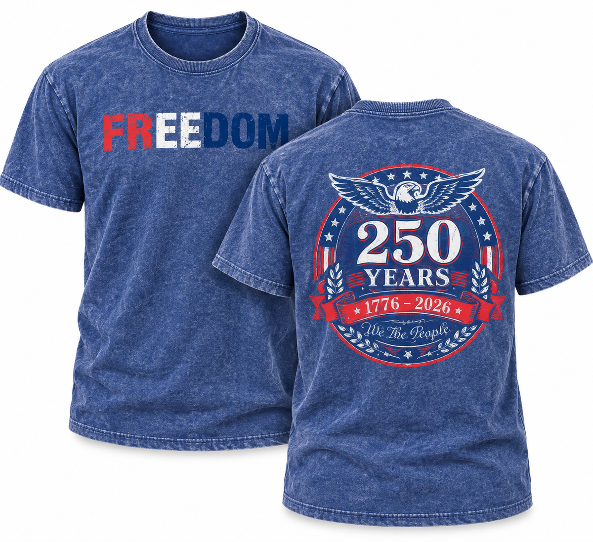 FREEDOM 250 YEARS - MINERAL WASH BLUE