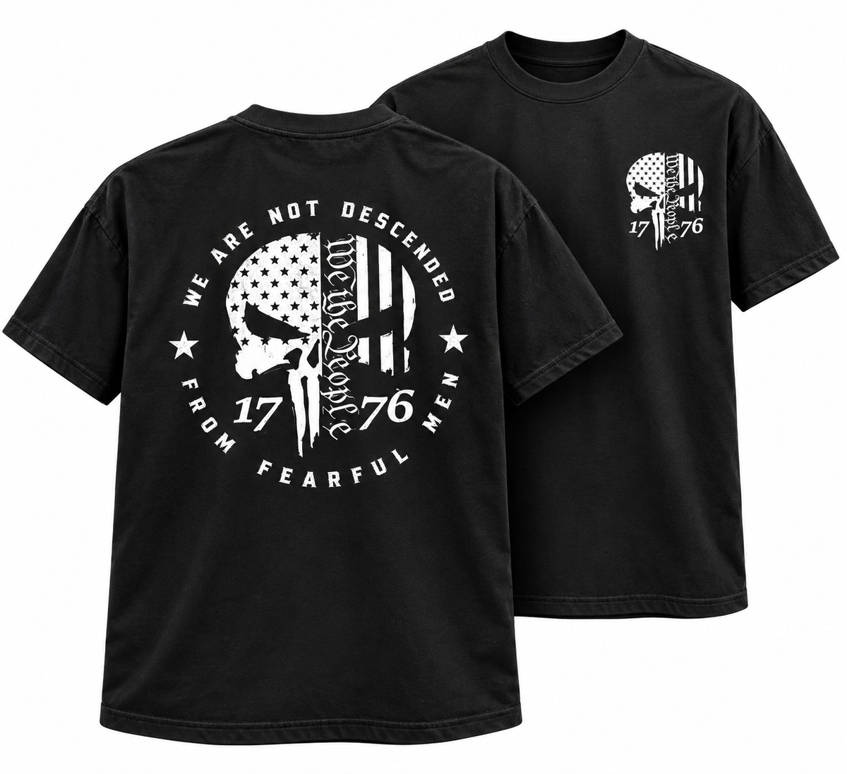 WE ARE NOT DESCENDED FROM FEARFUL MEN T-SHIRT