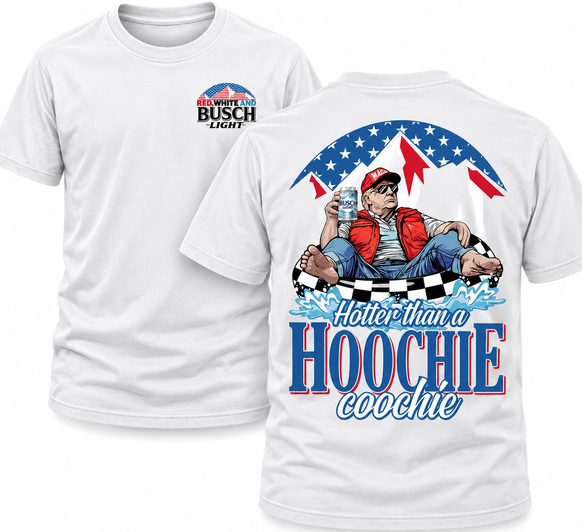 TRUMP BUSCH LIGHT T-SHIRT - GRAY