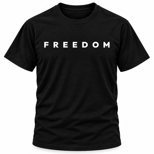 FREEDOM T-SHIRT - BLACK
