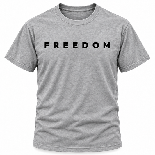 FREEDOM T-SHIRT - GRAY